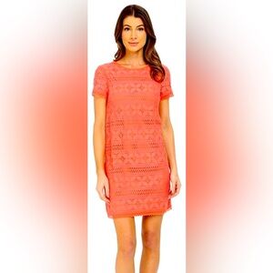 Maggy London Corel short sleeve lace dress size 4